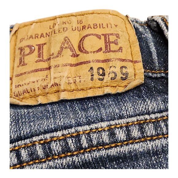 CHILDREN'S PLACE Stonewash Bootcut Stretch Jeans - Size 8 GIRLS School Playtime - Picture 7 of 10